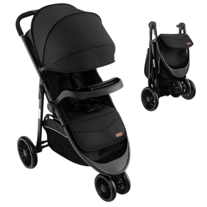 BABY JOY Jogging Stroller, Jogger Travel System with 5-Point Safety Harness