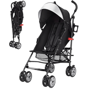 BABY JOY Lightweight Stroller, Adjustable Backrest & Canopy